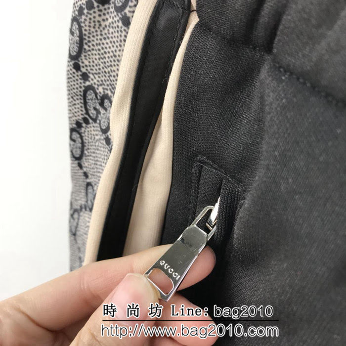 Gucci古奇 18ss秋冬新款衛褲 雙側不同面料拼接雙G圖案 定制五金拉鏈 純棉毛圈面料 高版本男女同款 ydi2072